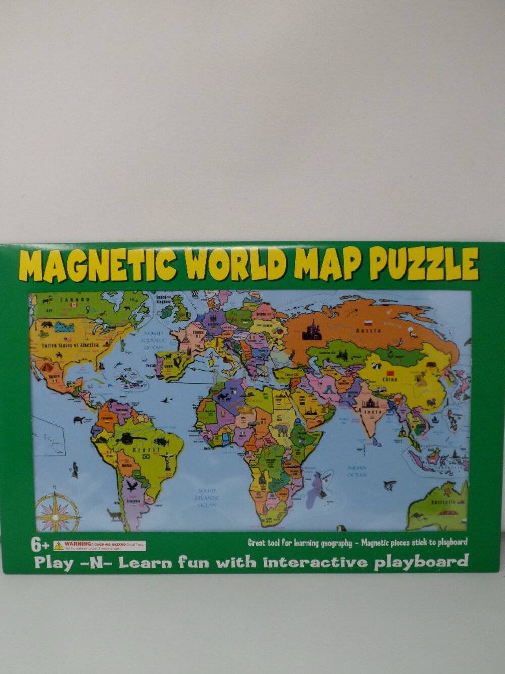 Magnetic World Map Puzzle - Learn Geography